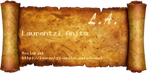 Laurentzi Anita névjegykártya